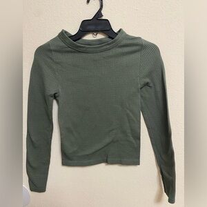 Crewneck Waffle Long-Sleeve Tee - No Boundaries